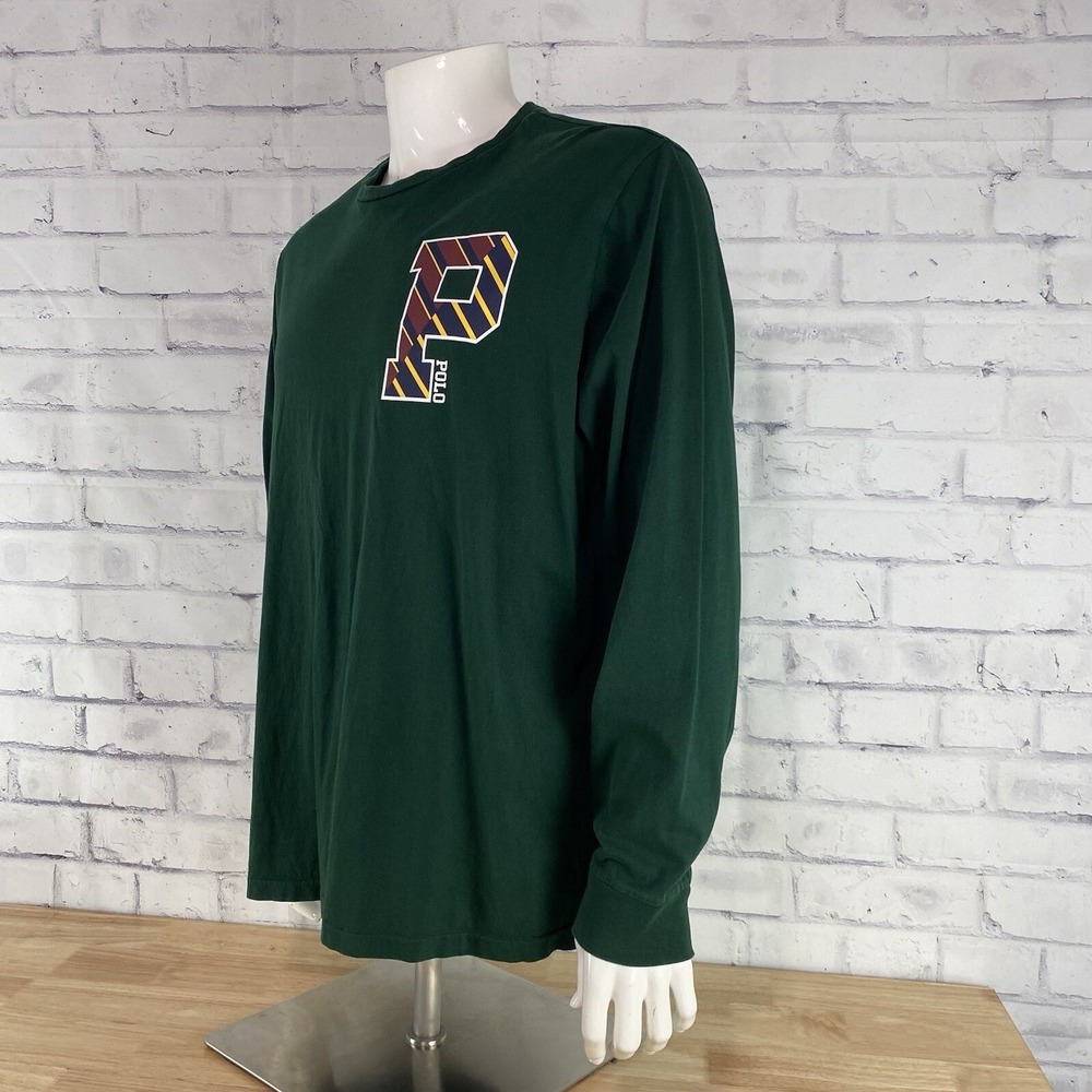 Ralph Lauren Polo Shirt Men's XL Long Sleeve T-Shirt Big Logo Preppy Big Polo - Picture 4 of 12